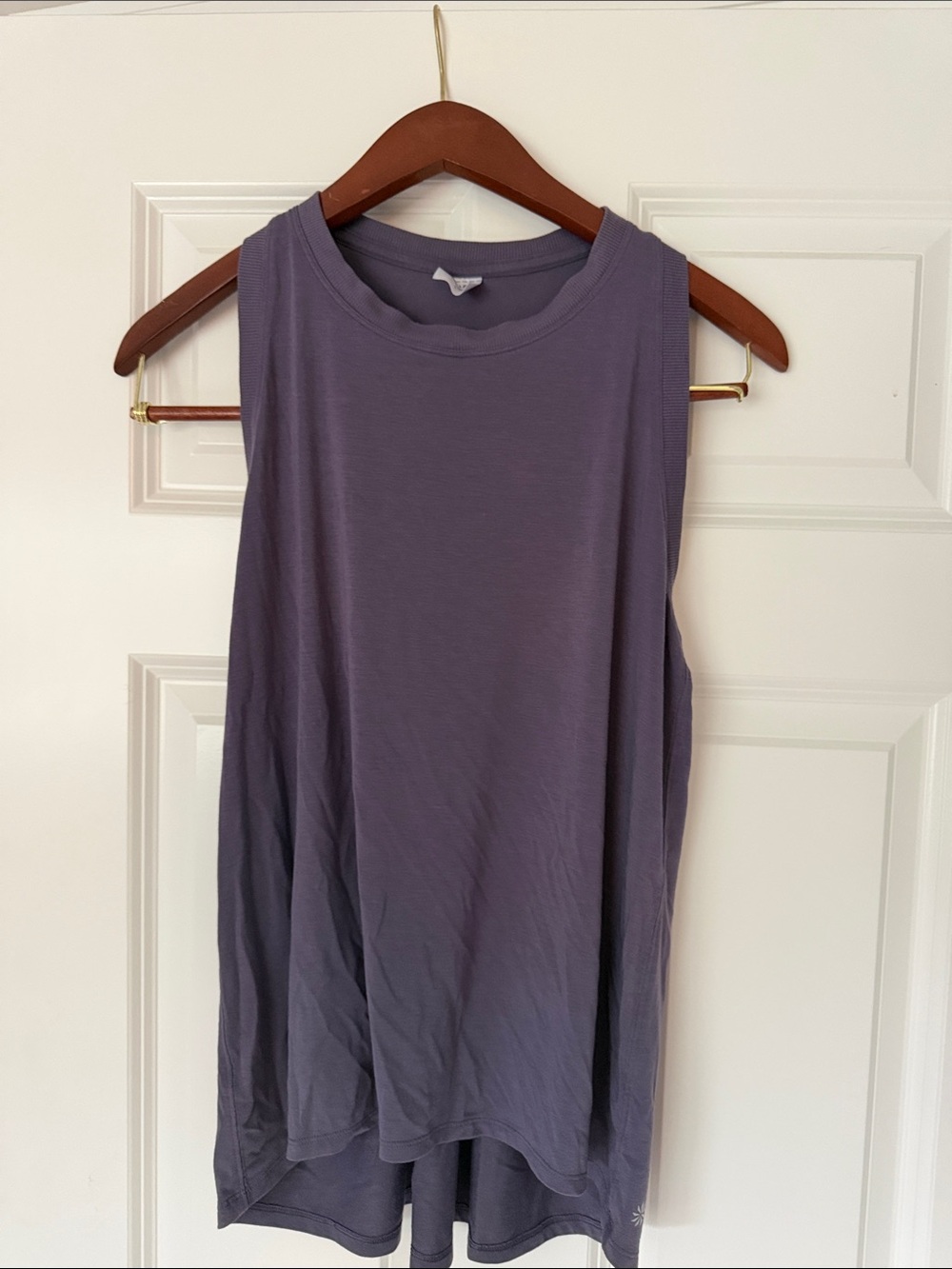 Sleeveless Crewneck Tank Top - Dusty Purple